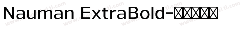 Nauman ExtraBold字体转换